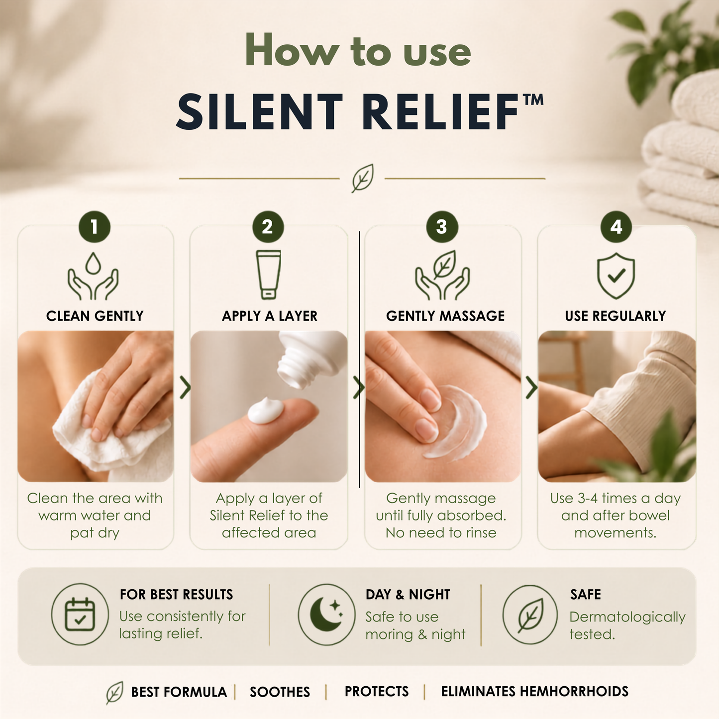 SILENT RELIEF – Hemorrhoid Relief Cream