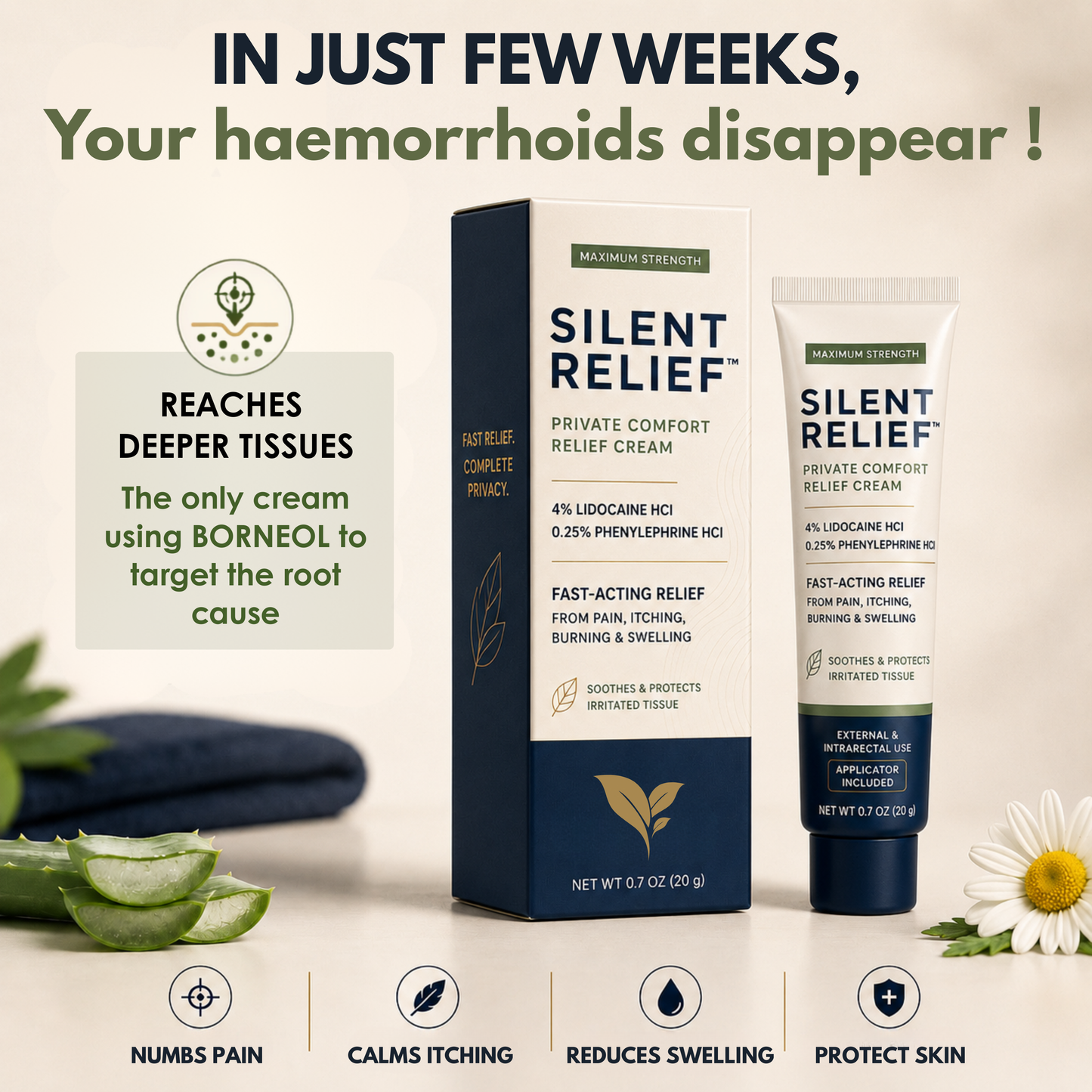 SILENT RELIEF – Strong Haemorrhoid Relief Cream